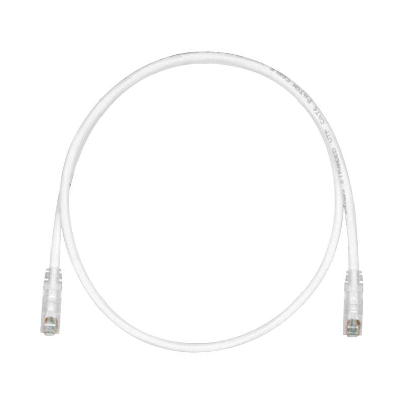 Cable de Parcheo TX6, UTP Cat6, 24 AWG, CM, Color Blanco Mat