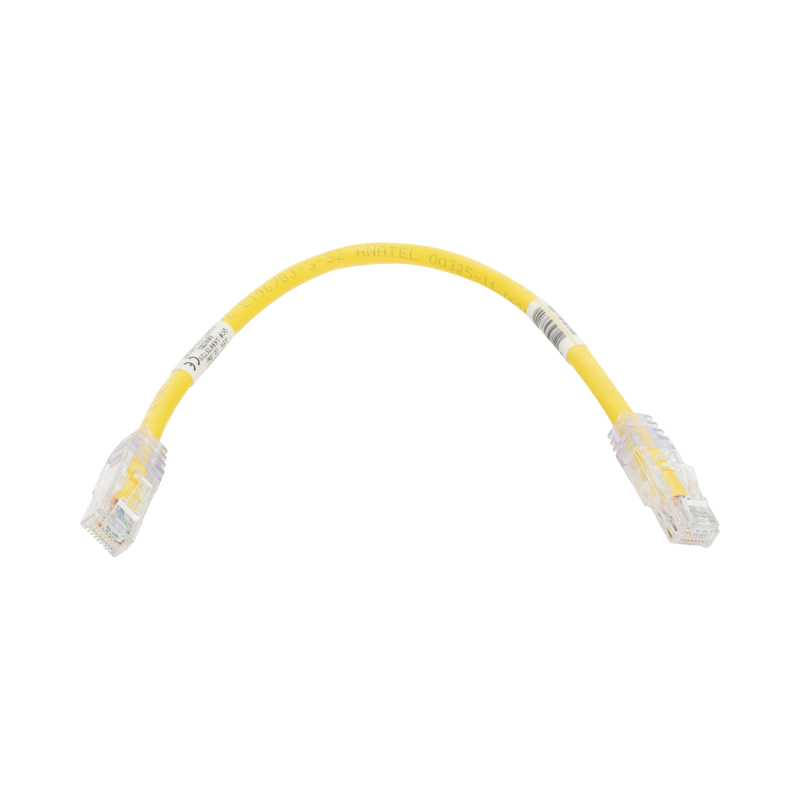 Cable de Parcheo TX6, UTP Cat6, 24 AWG, CM, Color Amarillo,