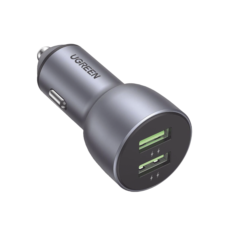 Cargador de Auto 36W  2 Puertos USB-A  Carga Rápida  Comp