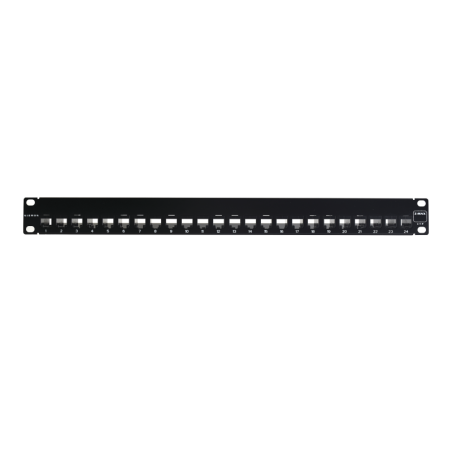 Patch Panel UTP Z-MAX de 24 puertos, Precargado con Jacks Ca