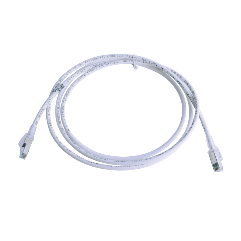 Patch Cord Z-MAX Cat6A S-FTP, CM-LS0H, 7ft, Color Blanco, Ve