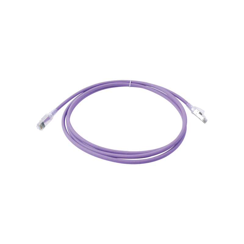 Patch Cord Z-MAX Cat6A S-FTP, CM-LS0H, 7ft, Color Violeta, V