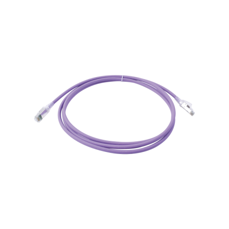 Patch Cord Z-MAX Cat6A S-FTP, CM-LS0H, 7ft, Color Violeta, V