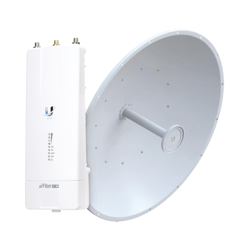 Airfiber Kit AF5X-HD con Antena Fiber 34 dBi Slant-45