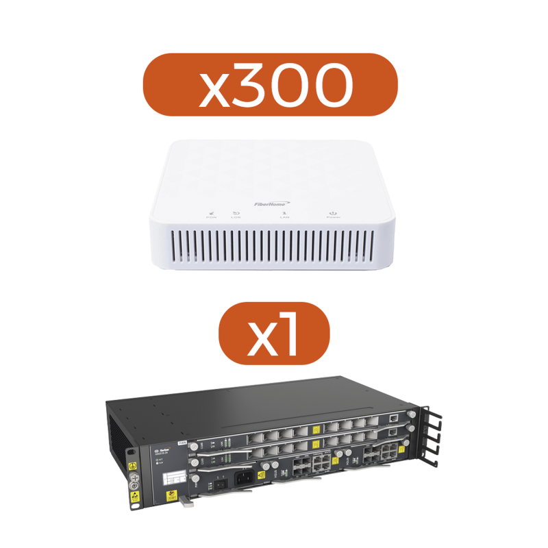 Kit 300 ONT´s AN5506-01AG mas 1 OLT AN5516-04-AC