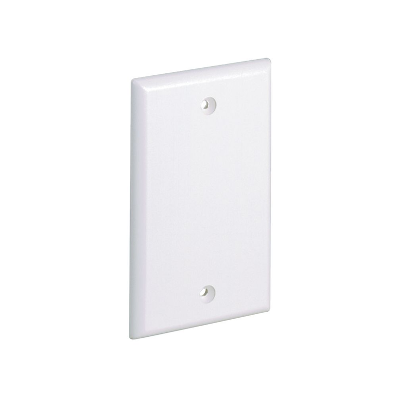 Placa de Pared Ciega Universal, Material ABS, Color Blanco M