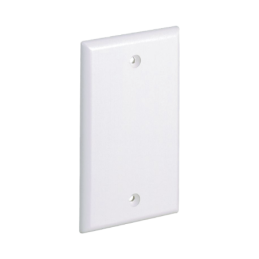 Placa de Pared Ciega Universal, Material ABS, Color Blanco