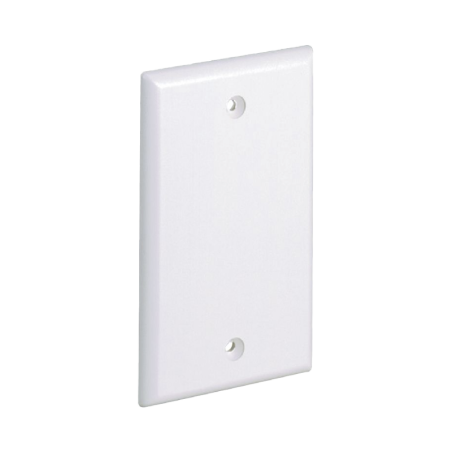 Placa de Pared Ciega Universal, Material ABS, Color Blanco