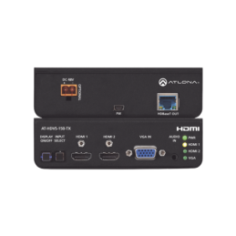 Transmisor HDBaseT de 3 entradas VGA y HDMI