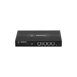 EdgeRouter 4 con 3 puertos 10-100-1000 Mbps mas 1 puerto SFP