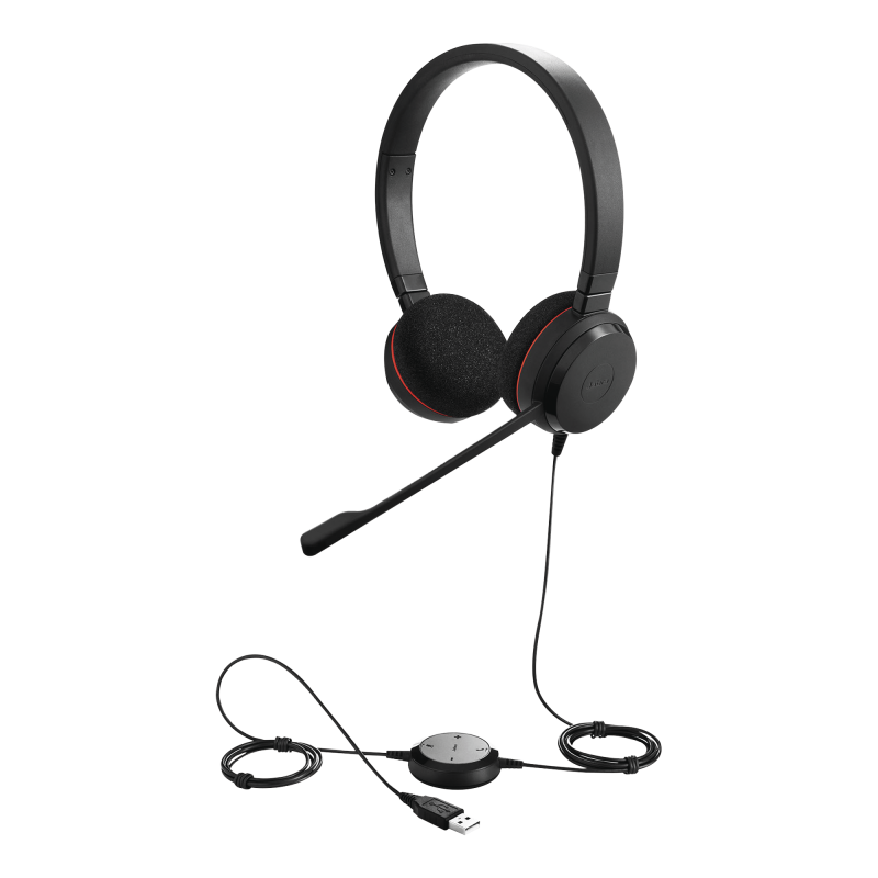 Jabra Evolve 20 DUO con conexión USB micrófono con cancelac