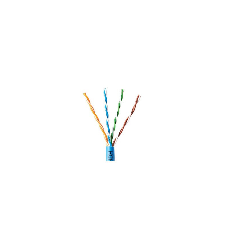 Bobina de Cable de 305 Metros - UTP Cat6 - Color Azul - UL,