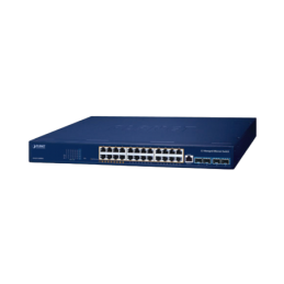 Switch PoE Administrable Capa 3 24 Puertos Gigabit Hasta 4