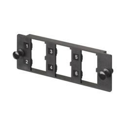 Placa Modular FAP de 6 Puertos Mini-Com, Acepta Módulos de F