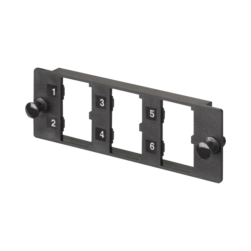 Placa Modular FAP de 6 Puertos Mini-Com, Acepta Módulos de F