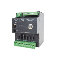 Fuente de distribución de 6 salidas control y monitoreo Eth