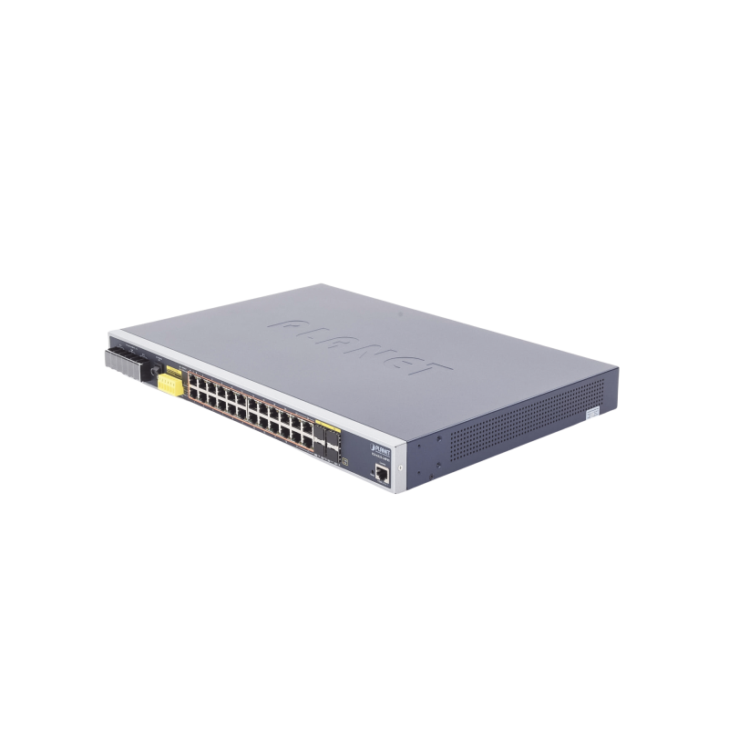 Switch PoE Industrial Capa 3 Con 24 Puertos PoE Gigabit  80