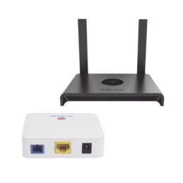 Kit 1 ONU Bridge V-Sol Dual GPON-EPON con Router Home Wi-Fi