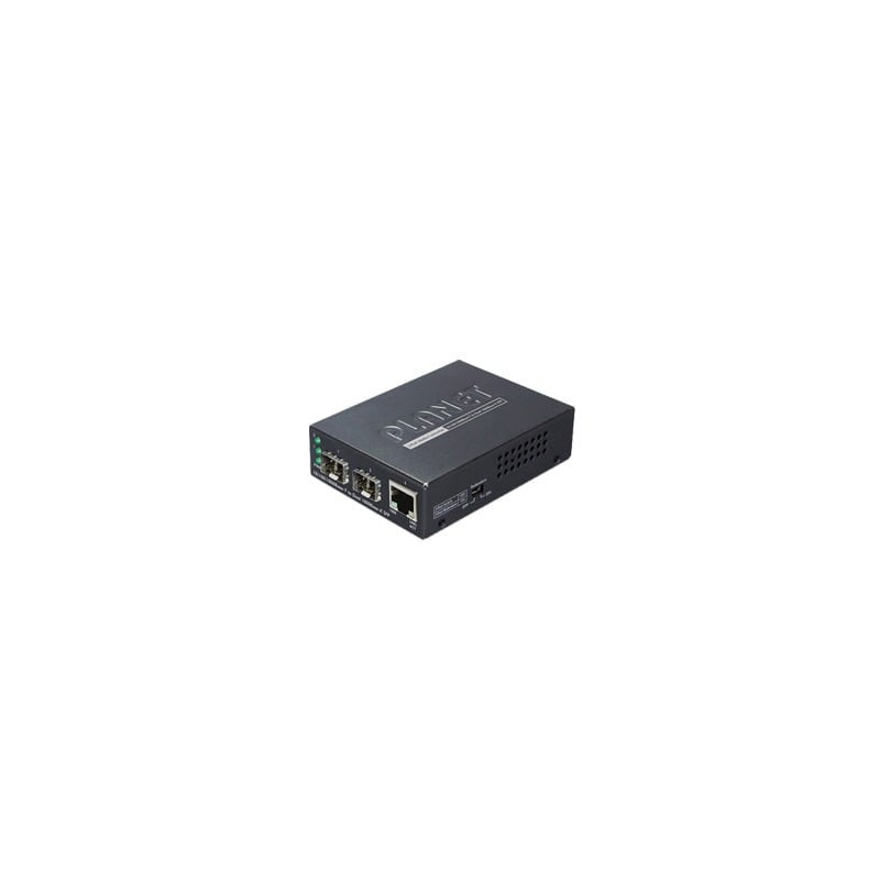 Convertidor de Medios con Doble Puerto SFP 1000BASE-FX-SX-LX