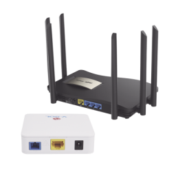 Kit 2 ONU Bridge V-Sol Dual GPON-EPON con Router Home Mesh