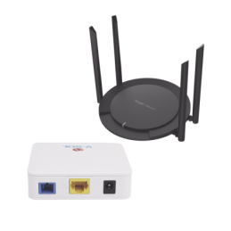 Kit 2 ONU Bridge V-Sol Dual GPON-EPON con Router Home Wi-Fi