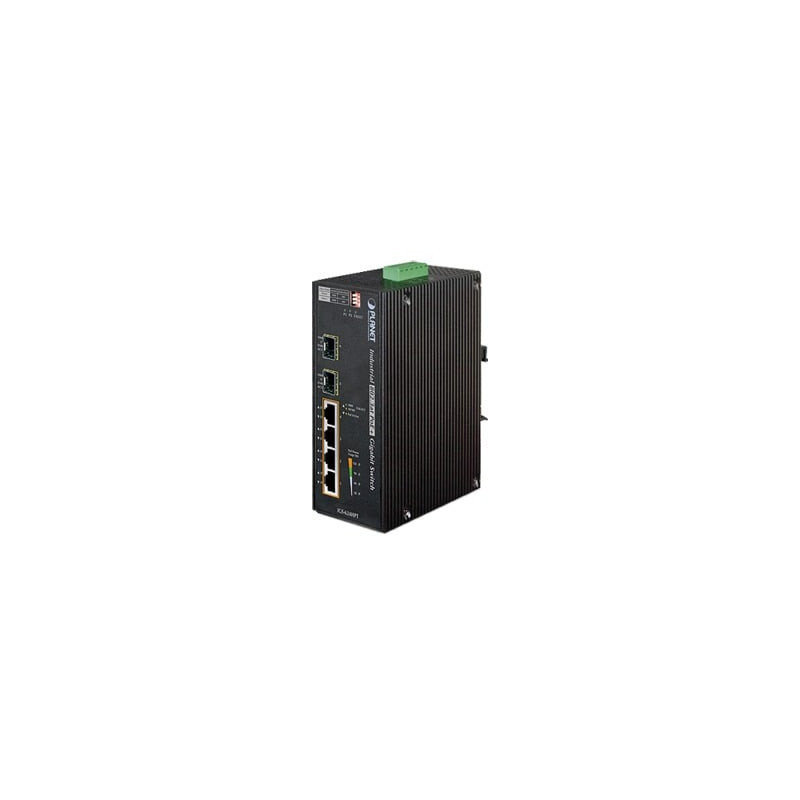 Switch PoE Industrial No Administrable de 4 Puertos PoE 10-1