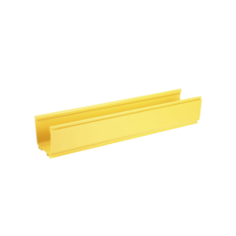 Canaleta FiberRunner™ 4X4, de PVC Rígido, Color Amarillo, 18