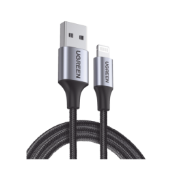 Cable USB-A a Lightning - 1 Metro - Certificado MFi - Carga