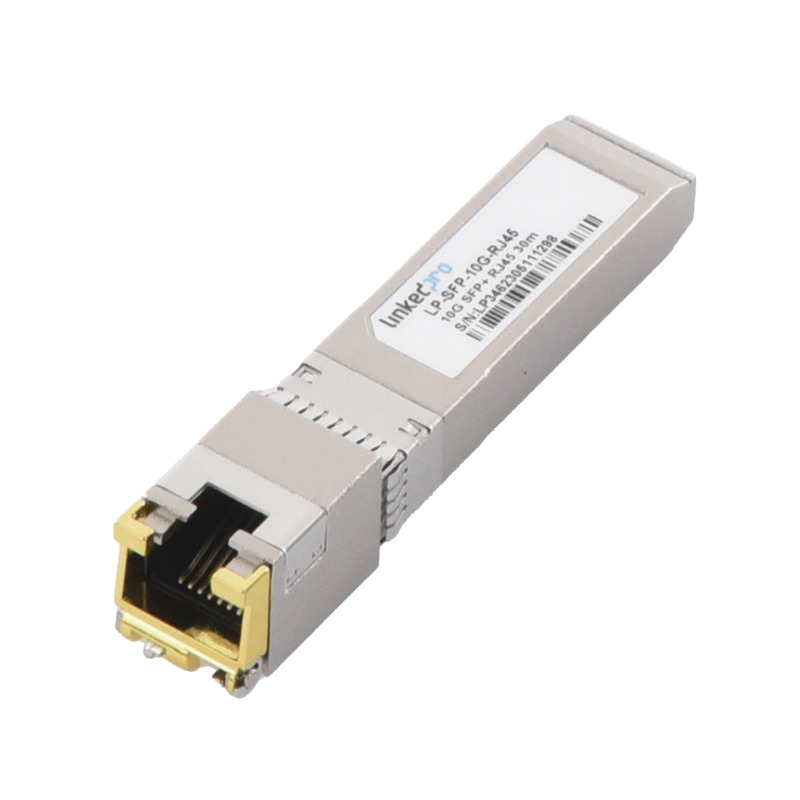 Transceptor Óptico SFPmas a RJ45 -10 Gbps - Conector RJ45 - 10