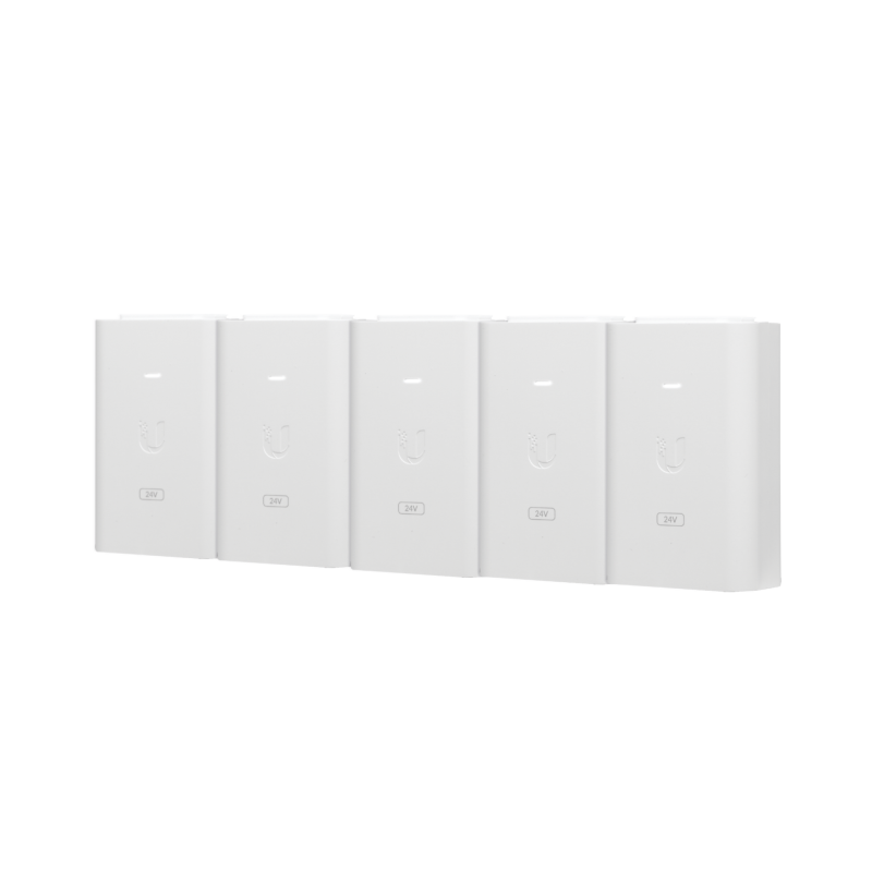 5 Unidades del Adaptador PoE Ubiquiti de 24 VDC 10 A con pue