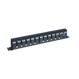 Organizador de Cables Horizontal de 1U para Rack de 19in con