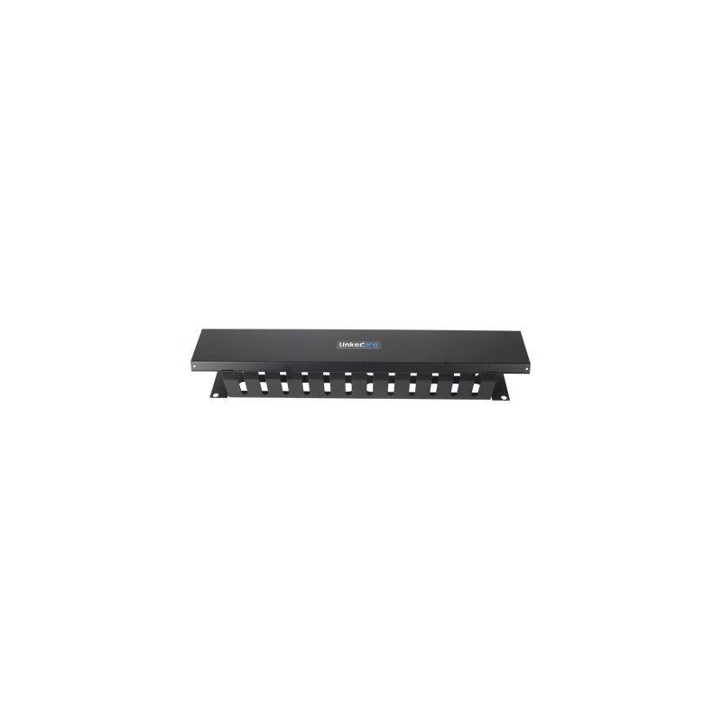 Organizador de Cables Horizontal de 2U para Rack de 19in con