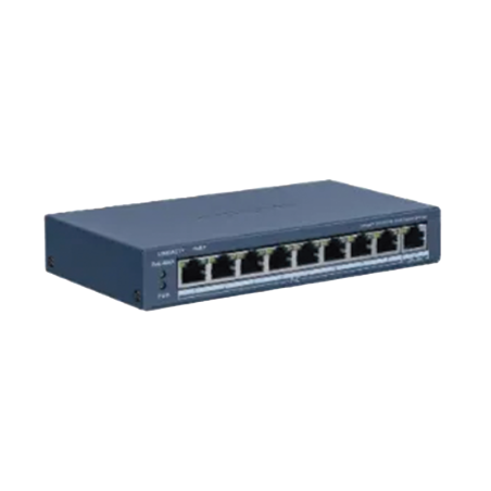 Switch PoE+ - Monitoreable - 8 Puertos 100 Mbps PoE+ - 1 Pue