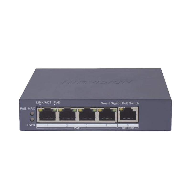 Switch Gigabit PoE+ - Administrable - 4 Puertos 1000 Mbps Po