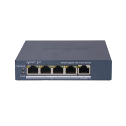 Switch Gigabit PoE+ - Administrable - 4 Puertos 1000 Mbps Po