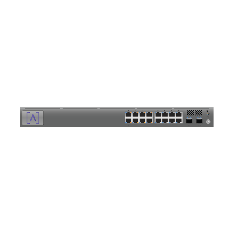 Switch Gigabit PoE+ Administrable - 16 puertos 10-100-1000 M