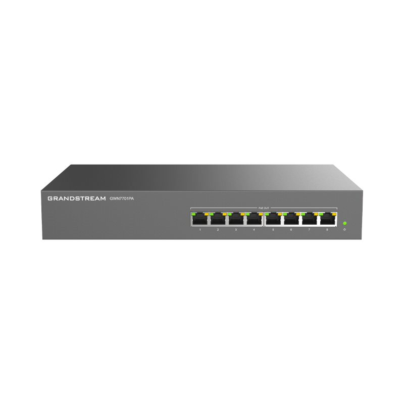 Switch PoE+ Gigabit No Administrable - 8 puertos 10-100-1000