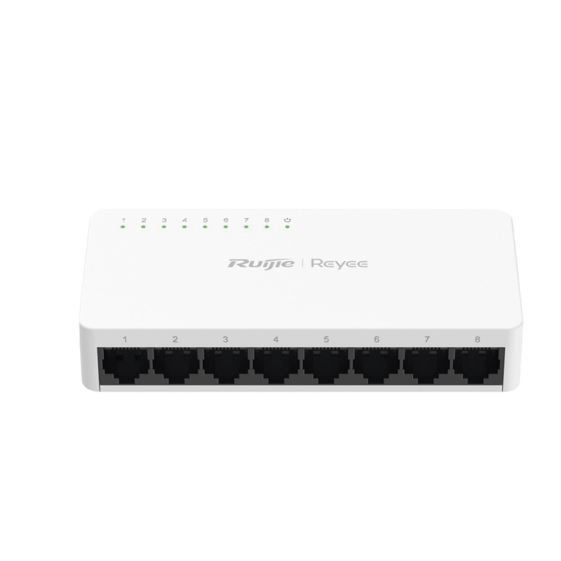 Switch no PoE no administrado con 8 puertos Gigabit