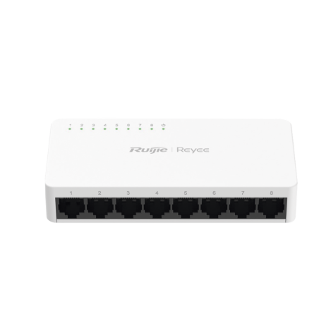 Switch no PoE no administrado con 8 puertos Gigabit