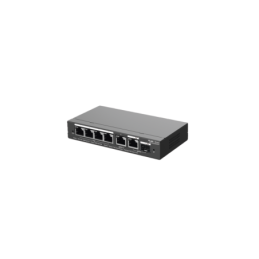 Switch Administrable con 4 puertos Gigabit PoE 2 Uplink Gig