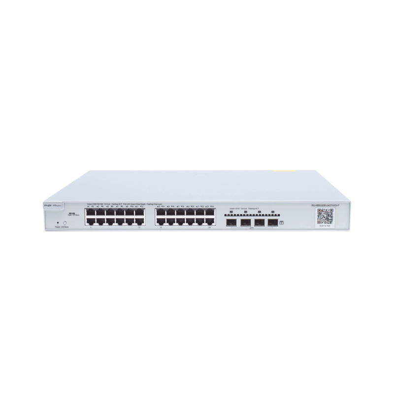 Switch Administrable PoE Capa 2mas Plus con 24 puertos Gigabi