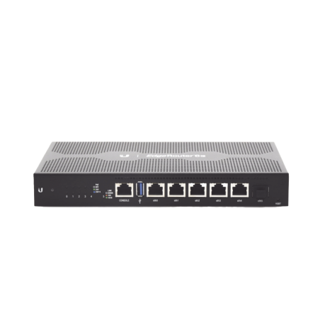 EdgeRouter 6 PoE pasivo 24 V, con 5 puertos 10-100-1000 Mbps