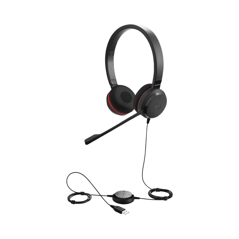 Jabra Evolve 30 Duo con conexión USB - 35mm, micrófono con c