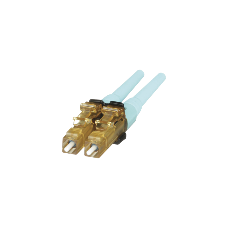 Conector de Fibra Óptica LC Duplex OptiCam, Multimodo 50-125