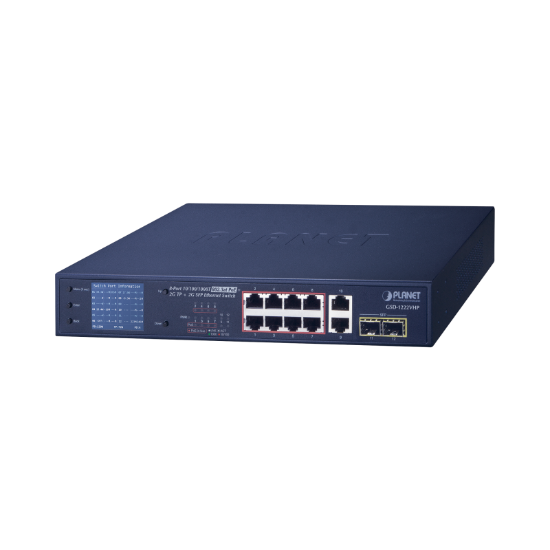 Switch No Administrable 8 Puertos Gigabit con Modo Extend Po