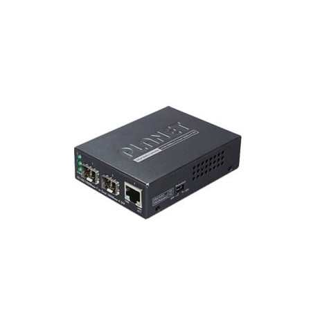 Convertidor de Medios con Doble Puerto SFP 1000BASE-FX-SX-LX