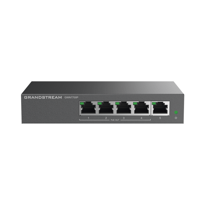 Switch PoE+ Gigabit No Administrable - 5 puertos 10-100-1000