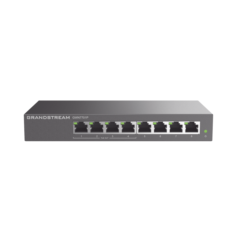 Switch PoE+ Gigabit No Administrable - 8 puertos 10-100-1000