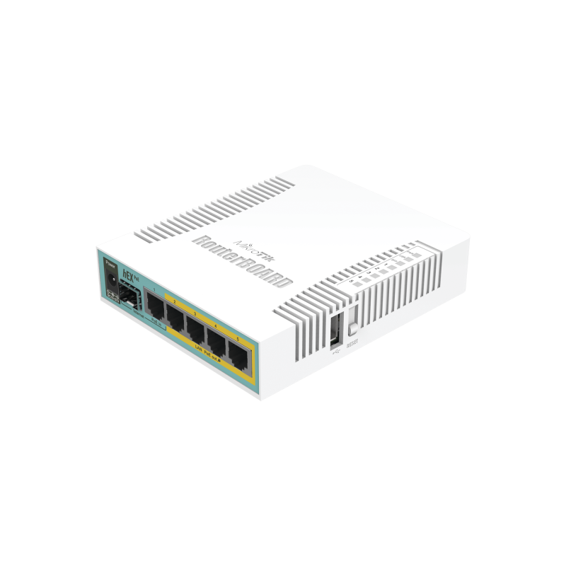 [hEX PoE] Routerboard 5 puertos Gigabit Ethernet PoE 8023at