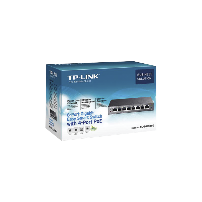 Easy Smart Switch PoE JetStream  8 puertos 10-100-1000 Mbps